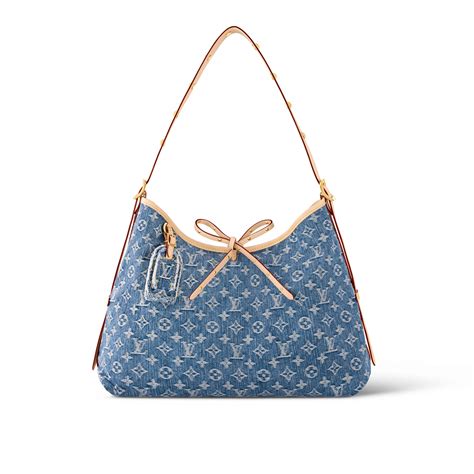 louis vuitton denim carryall.